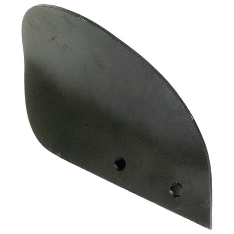 A black metal Skim Mouldboard - RH (Dowdeswell) with two mounting holes, ideal for use with Dowdeswell SKIMMER equipment. To fit as 1099898 | Sparex Part No. S.127537.