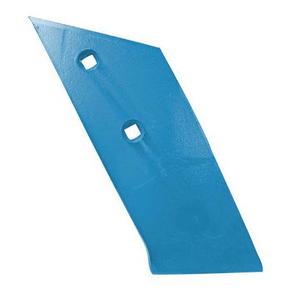 The Share Point - RHThickness blade from Fiskars, featuring two square holes for attachment and compatible with Sparex fasteners, comes in blue metal. This product fits as 95002490 and has a Sparex Part No. of S.127541.