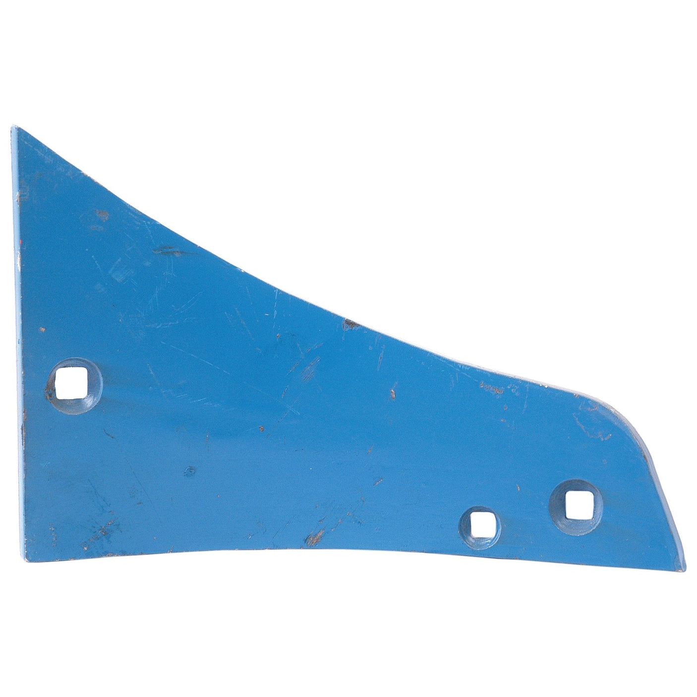 The Shin - LH (Rabewerk), compatible with Sparex fasteners, is a blue, flat, irregularly shaped metal piece with three square holes. The Sparex Part No. is S.127682 and it fits as 27080602.