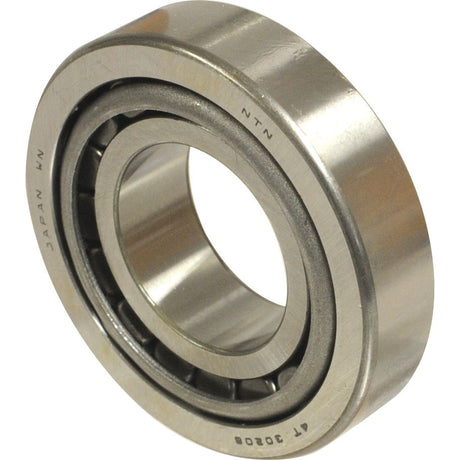 Close-up of a metallic cylindrical roller bearing with visible engravings on the sides, clearly marked as Sparex NTN SNR Taper Roller Bearing (30304) - S.129566.