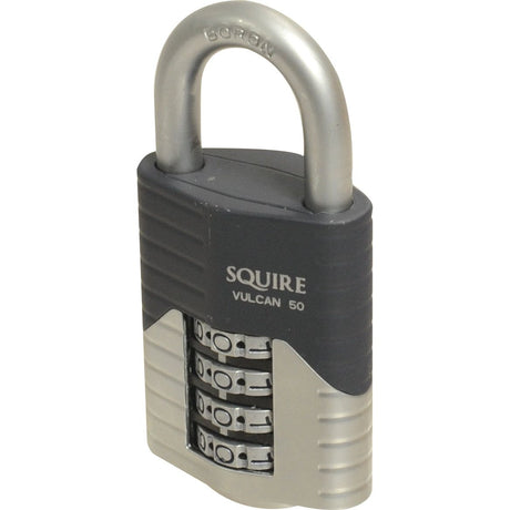 Squire 50 COMBI Vulcan Combination Padlock, Body width: 50mm (Security rating: 5)
 - S.129901 - Farming Parts