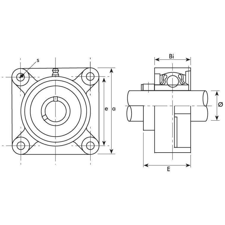 NTN SNR Four-Bolt Flanged Unit (UCFX13-40)
 - S.129973 - Farming Parts