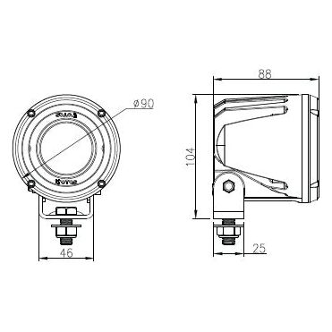 LED Work Light (Cree High Power), Interference: Class 3, 3000 Lumens Raw, 10-60V
 - S.130032 - Farming Parts