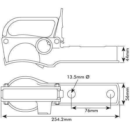 TRAILER HITCH-FEMALE-CAST STEEL
 - S.13136 - Farming Parts