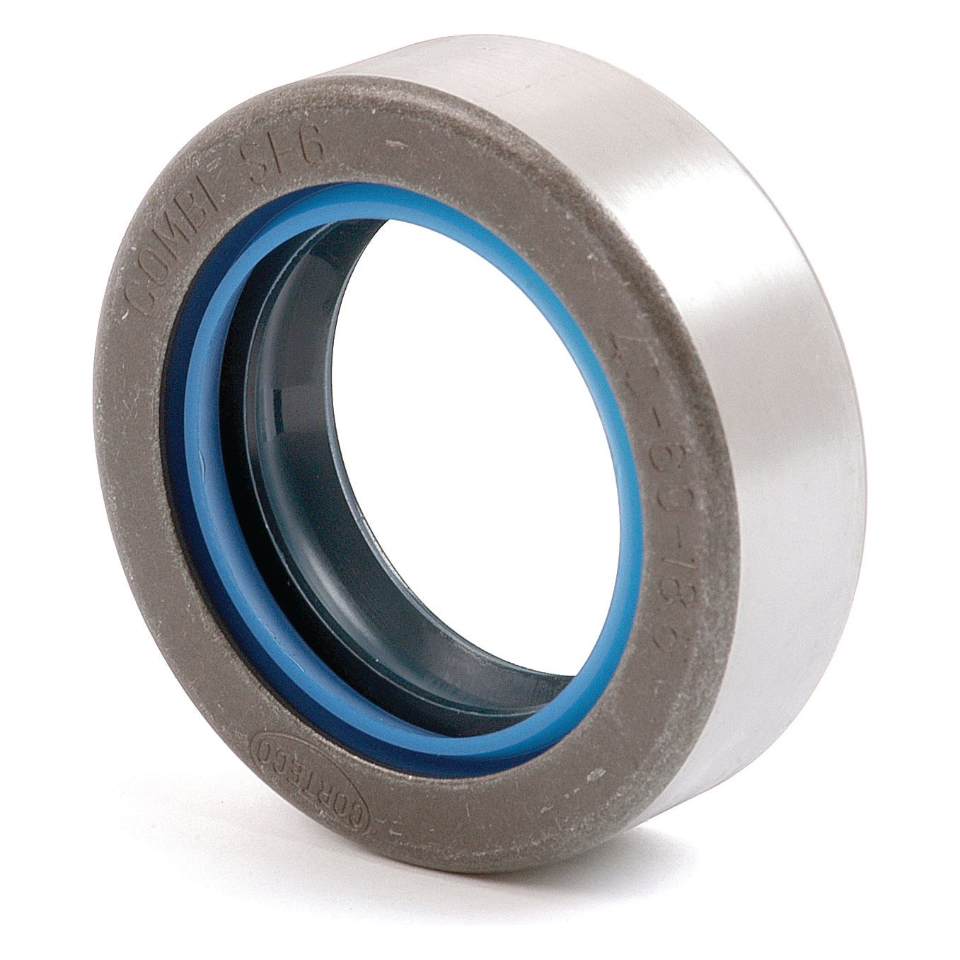 A Sparex Metric Rotary Shaft Seal, 40 x 60 x 18.50 mm bearing with a blue inner ring (Sparex Part No. S.13296).