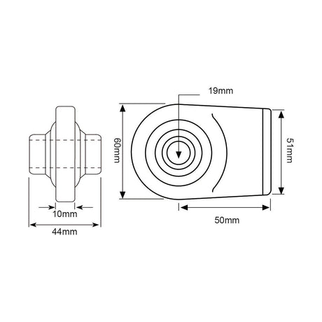 Top Link Weld On Ball End (Cat. 1)
 - S.1343 - Farming Parts