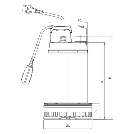 DRENAG 1000M Submersible Pump
 - S.137816 - Farming Parts