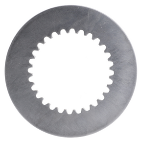 A circular metal disc with a gear-like cutout in the center, resembling the Fendt - Inner Disc - 138105220250 by AGCO, similar to those found in the Fendt Models or FARMER series.
