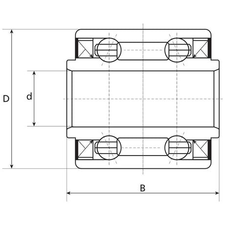 Sparex Deep Groove Ball Bearing (DAC1640442RSLCS16)
 - S.138331 - Farming Parts