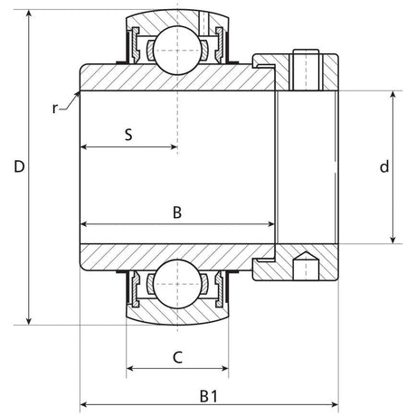 NTN SNR Plummer Block Bearing Insert (EX204)
 - S.138364 - Farming Parts