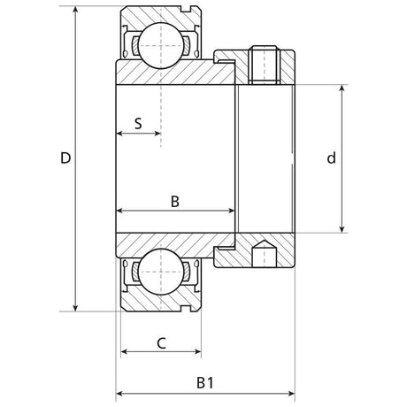 NTN SNR Plummer Block Bearing Insert (CES204)
 - S.138391 - Farming Parts