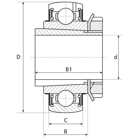 NTN SNR Plummer Block Bearing Insert Taper Bore (UK208)
 - S.138397 - Farming Parts