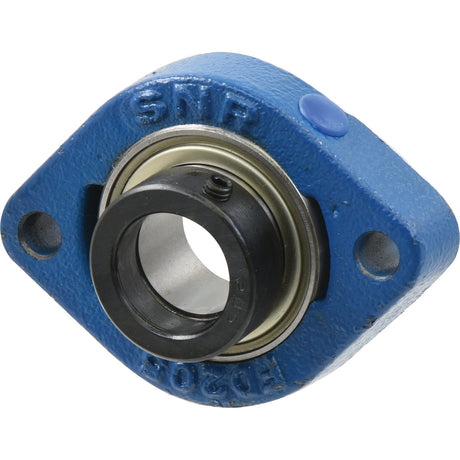 A Sparex NTN SNR Two-Bolt Flanged Unit (ESFD206), featuring a 30mm cylindrical bore and blue housing marked "NTN SNR" with two mounting holes on either side, identified as Sparex Part No. S.138490.