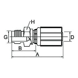 Gates Metric  Hose Insert 3/8'' x M18 x 1.50  Male Straight Swivel - S.139458 - Farming Parts