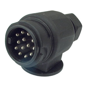 13 Pin Trailer Plug - Male Fitted with Screw Connectors Plastic
 - S.35503 - Farming Parts