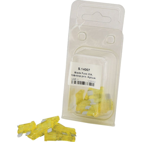 Blade Fuse 20A, 10&nbsp;pcs. Agripak
 - S.14007 - Farming Parts