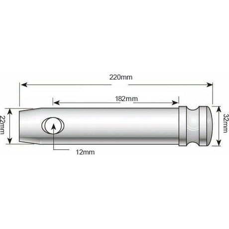 Lower link pin 22x182mm Cat. 1
 - S.140553 - Farming Parts