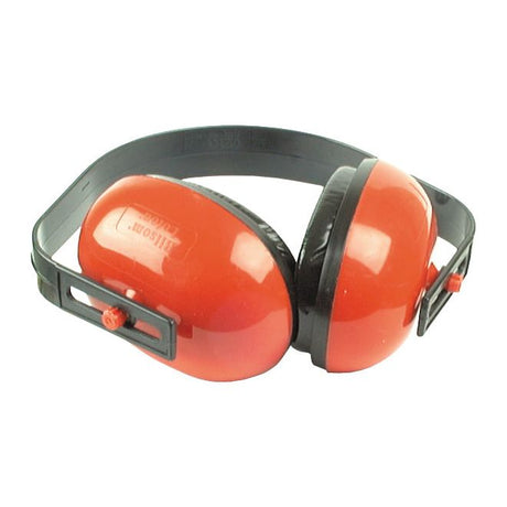 The PAK-S.14251 (KITE MARKED) X1 ear defenders by Sparex feature red noise-canceling muffs with a black adjustable headband, ensuring reliable performance.