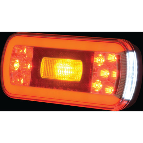 LED Rear Combination Light, Function: 6, Brake / Tail / Indicator / Fog / Number Plate / Reflector, RH & LH, 12-36V
 - S.143046 - Farming Parts