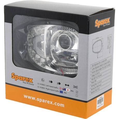 LED Head Light, Interference: Class 3, RH (LH Dip), 1200 - 1290 Lumens Raw, 10-30V
 - S.143662 - Farming Parts