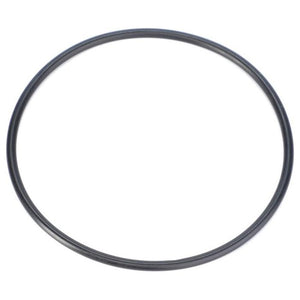 A close-up view of the AGCO Massey Ferguson O-ring 1442385X1, a black rubber O-ring in a circular shape, typically used for sealing purposes in various mechanical applications.