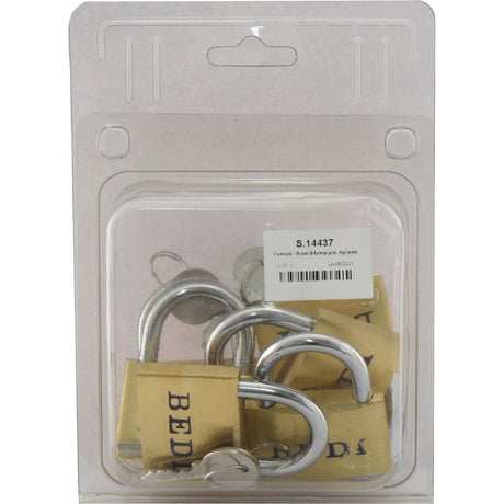 Padlock - Brass (6 pcs. Agripak)
 - S.14437 - Farming Parts