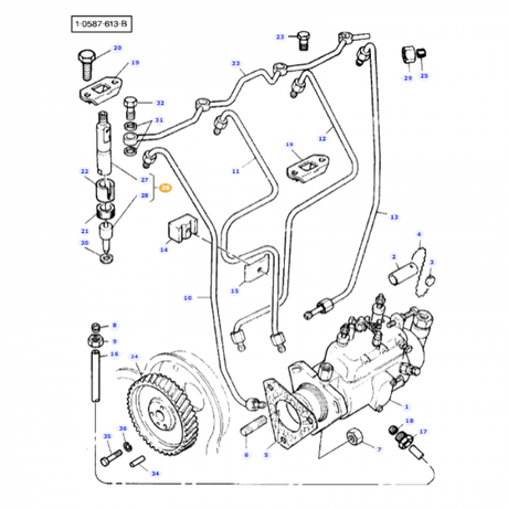 Massey Ferguson - Injector - 1447828M91 - Farming Parts