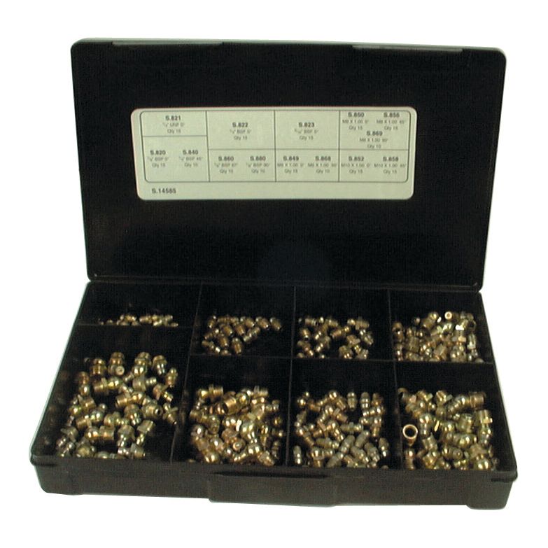 Grease Nipples Kit Metric and Imperial (185 pcs.)
 - S.14585 - Farming Parts