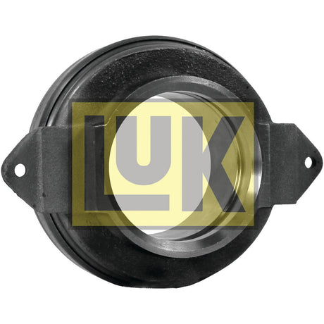 A clutch release bearing with a circular center opening, flanked by mounting tabs on either side, and the letters "LUK" overlaid on the image indicates it's the Sparex LUK Clutch Release Bearing - S.146383.