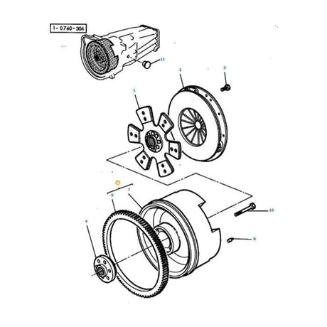 Massey Ferguson - Flywheel - 3382980M91 - Farming Parts