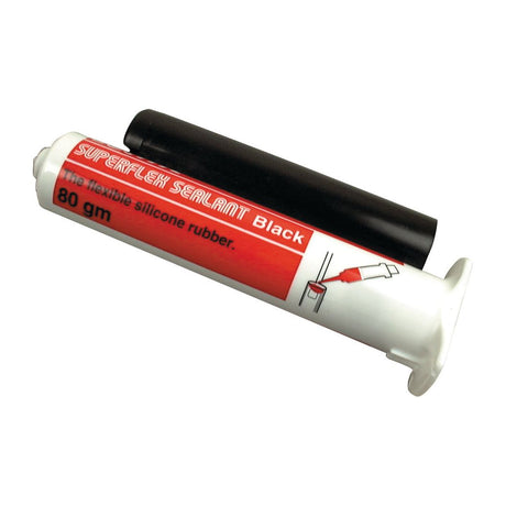 A tube of Sparex Silicone Sealant (Clear) 595 - S.14962, described as a flexible acetoxy silicone sealant, with a capacity of 310 milliliters. The tube has a clear cap and features an illustration of its room temperature vulcanizing properties and uses.