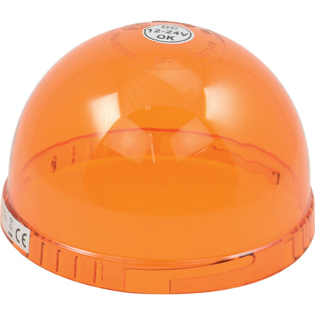 The Replacement Lens from Sparex, compatible with S.113200, S.113214 - S.150446 models, is an orange, dome-shaped LED light cover designed to operate on 12-24V. Its low-profile form factor ensures a snug fit in tight spaces while maintaining high visibility for its beacon function.
