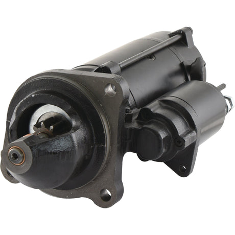 Image of a Sparex 12V, 4.2Kw starter motor (Sparex Part No. S.150765) in black with visible gears and mounting holes.