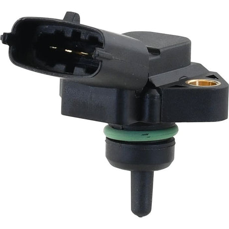 Close-up of the Boost Sensor | Sparex Part No. S.151153, a black automotive sensor with a green O-ring and an electrical connector at the top, from the brand Sparex.