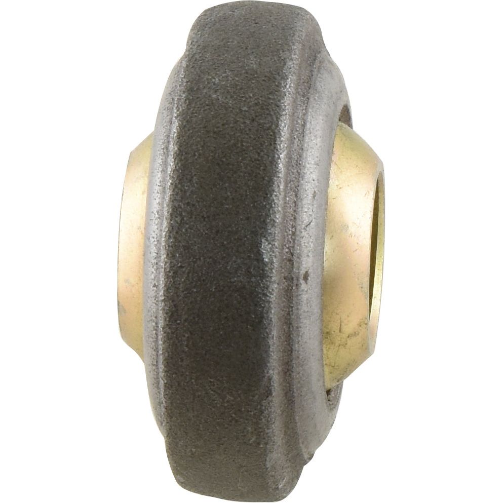 Side view of the Sparex Lower Link Weld On Ball End (Cat. 1) RH (Sparex Part No. S.15341) with a textured surface, highlighting its precise working length.