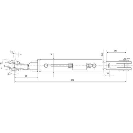 Hydraulic Levelling Box (Supplied with: Hoses), Min. Length: 640mm, Cylinder Bore: 80mm.
 - S.153737 - Farming Parts