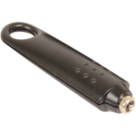 The Sparex Immobiliser Key, suitable for S.25786 - S.153948, is a black keychain security token equipped with a loop hole and metallic connector for one-time password generation. It is ideal for situations requiring key programming procedures, ensuring seamless and secure A8510 Key Programming.