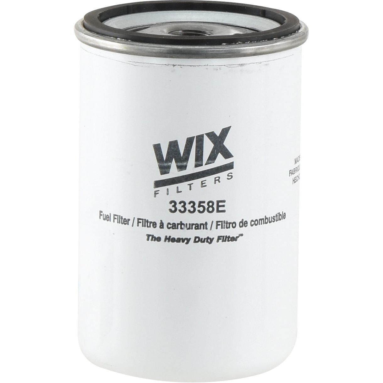 The Sparex fuel filter (Spin On | Part No.S.154184) suitable for Case IH machinery features a white canister with bold black text.