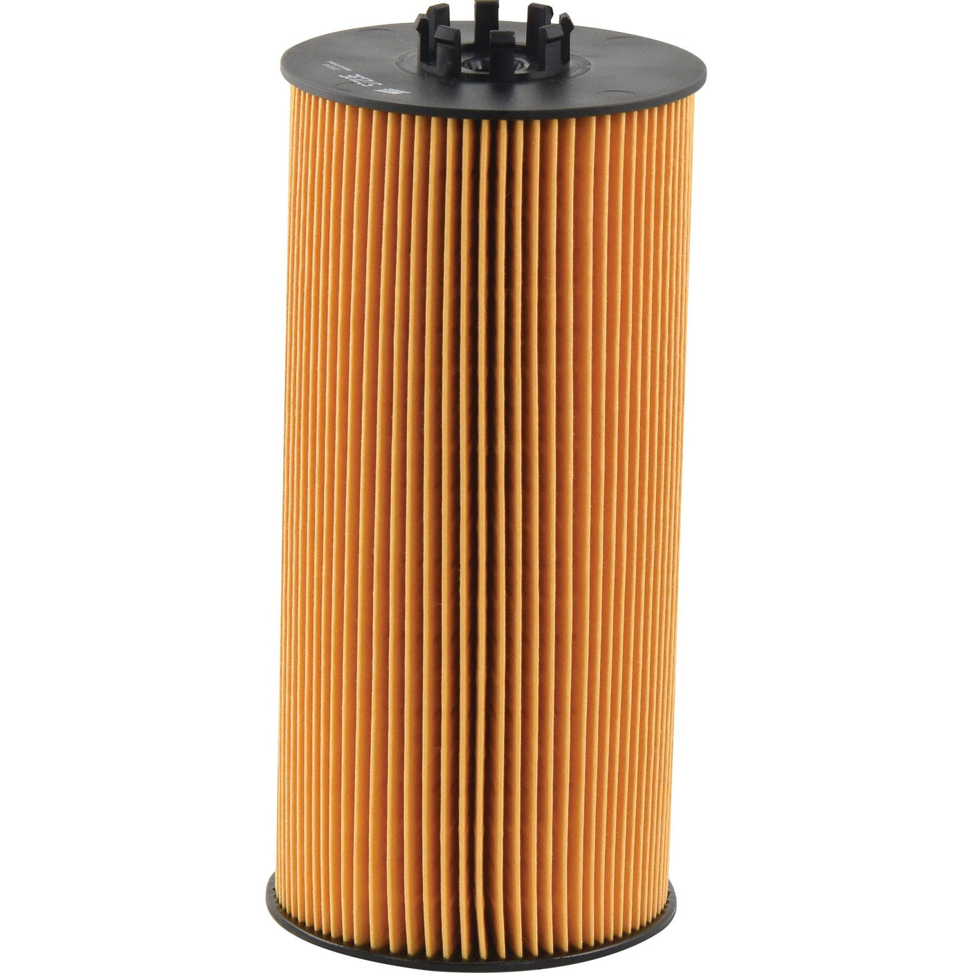 A cylindrical, pleated Sparex Oil Filter - Element (Sparex Part No.S.154267) with orange and black colors, standing vertically against a white background.