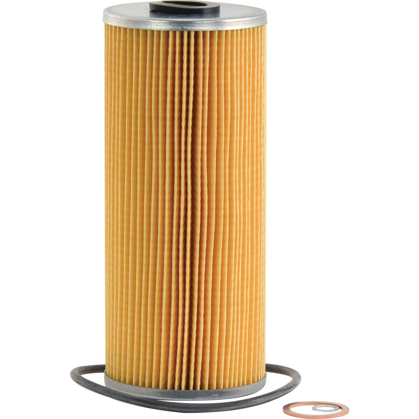 Introducing the Sparex Oil Filter - Element (Part No. S.154276), a cylindrical pleated paper oil filter complete with a small gasket ring, ideal for models like the Claas DOMINATOR and compatible with WIX Filters.