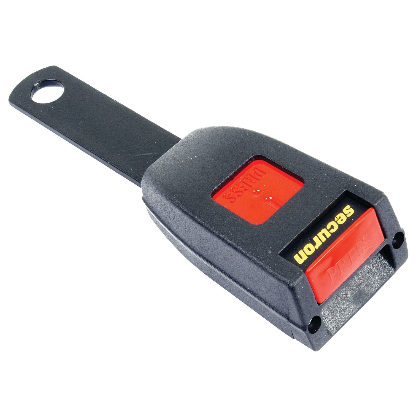 A black and red USB security token with a key ring hole, featuring Sparex's advanced technology.