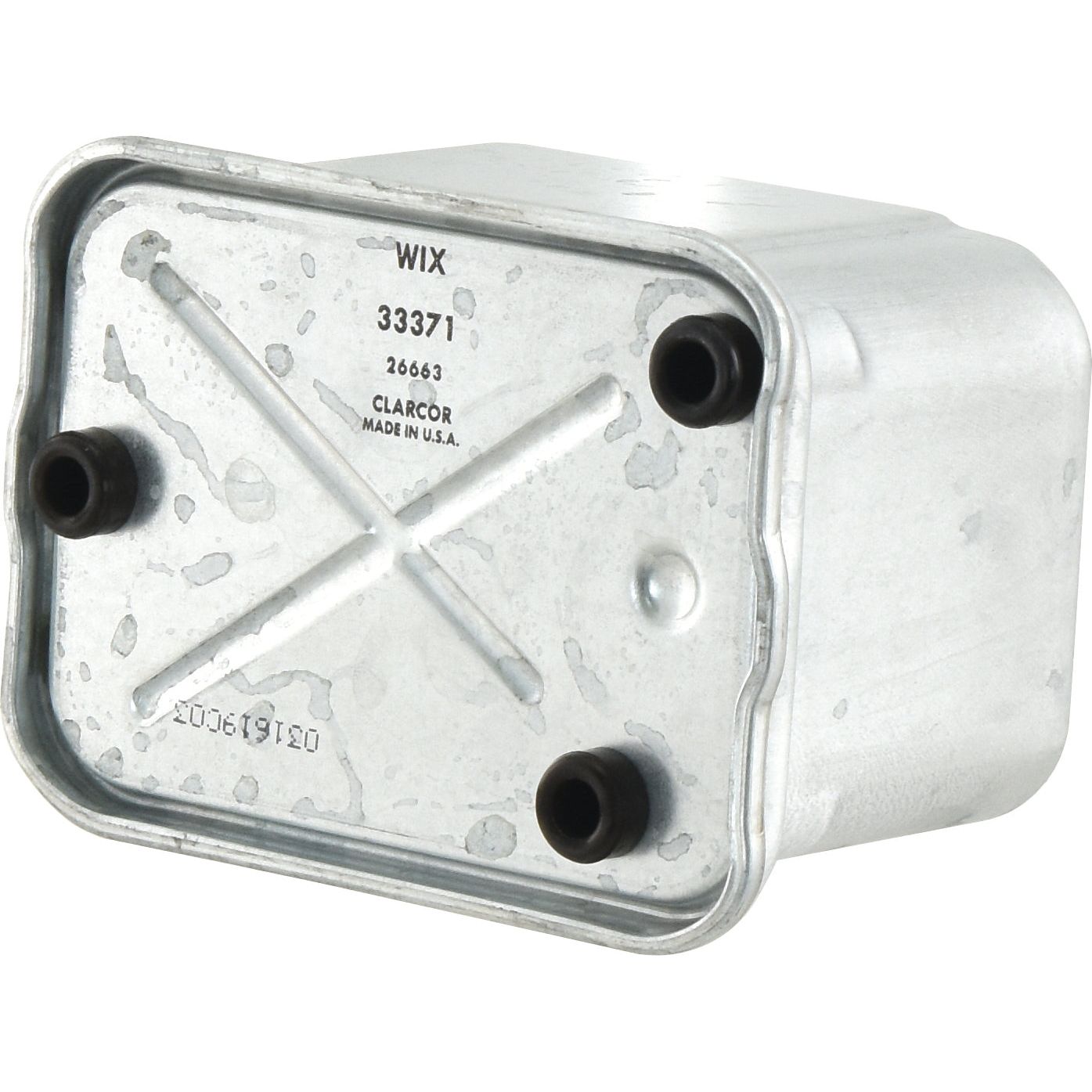 A rectangular metallic object labeled "Sparex" and resembling a Fuel Filter - Element for John Deere equipment is shown, featuring several numbers and letters along with three protruding black nozzles. The product is identified as Sparex Part No. S.154448.