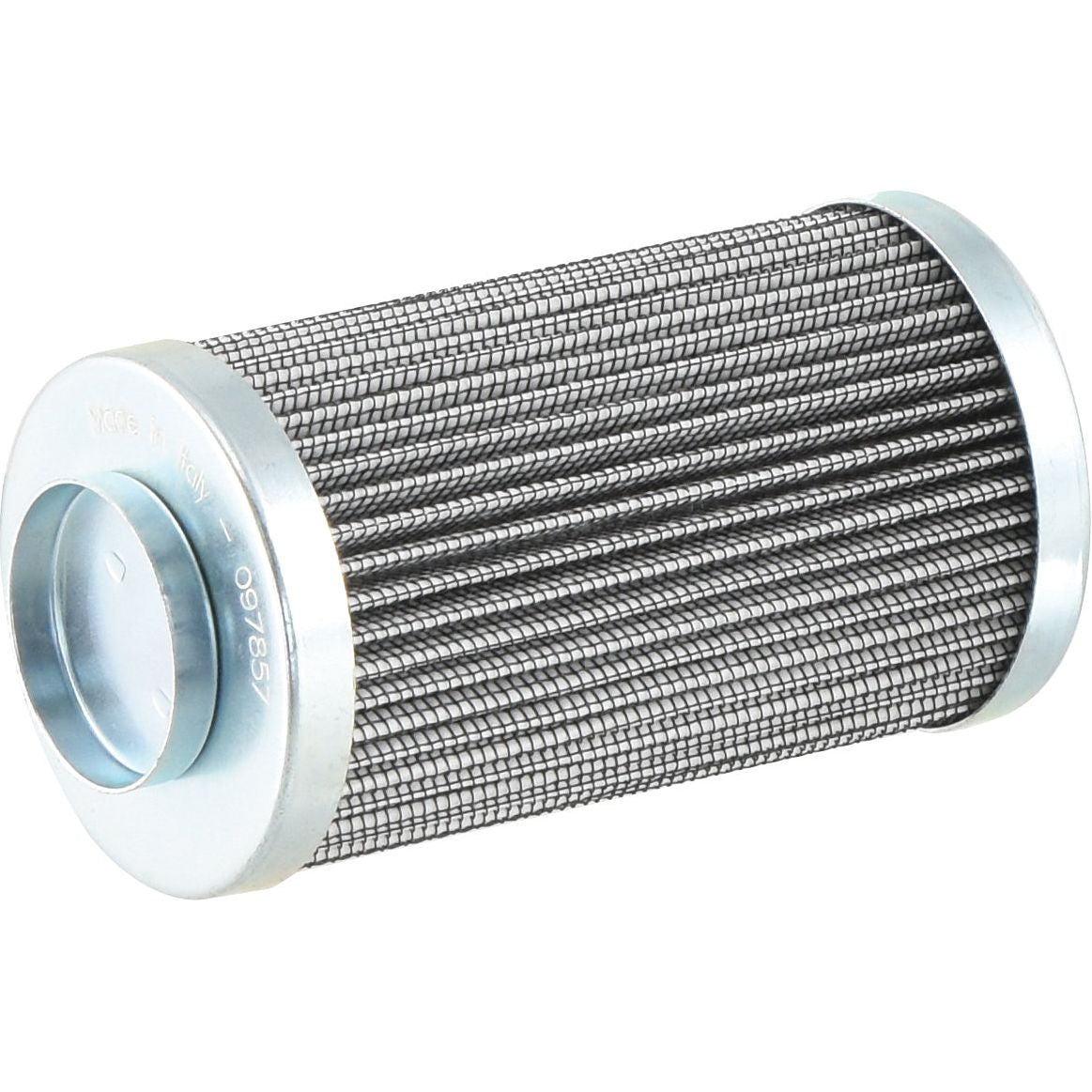 The Sparex Hydraulic Filter - Element (Sparex Part No. S.154476) is a cylindrical metal mesh filter with flat circular ends, commonly used in automotive and industrial machinery to filter particles from fluids or gases. It is compatible with Mann Filters and WIX Filters for efficient performance.