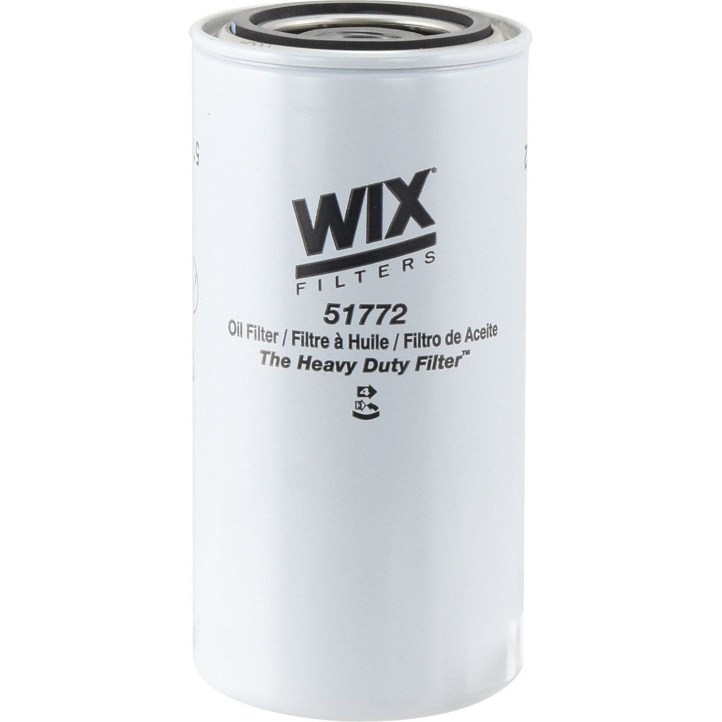 Image of a white Sparex oil filter with model number S.154508 printed on its label. The text describes it as "Hydraulic Filter - Spin On" often used in John Deere equipment. Tariff Code 8421230090.