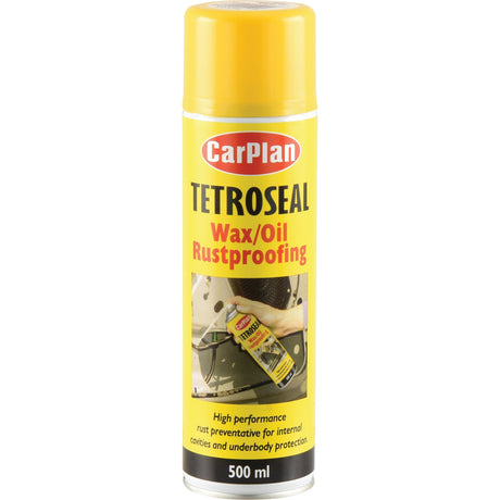 The Tetroseal Aerosol Clear - 500ml (S.155362) by Sparex is an automotive rust protection spray that provides a reliable solution to keep your vehicle rust-free.