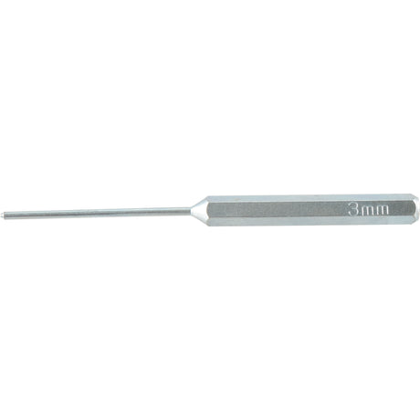 The Pin Punch Set 3mm (pack of 3) - S.155524 from Sparex comprises tools with a long shank and a hexagonal handle grip designed for enhanced control.