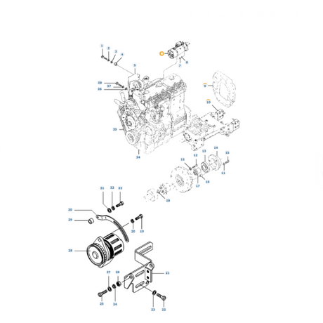 Massey Ferguson - Starter Motor - 6306848M91 - Farming Parts