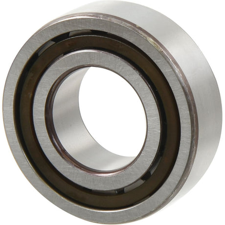 A close-up view of the Sparex NTN SNR Cylindrical Roller Bearing (NJ215ET2X) - S.159326, highlighting its circular design and metallic finish with inner and outer rings.