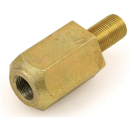 The Dual Wheel Adaptor 3/4'' x 3/4'' UNF from Sparex, also known as Part No. S.16028, serves as a perfect adaptor for various applications with its brass construction and threaded ends featuring one male and one female connection.