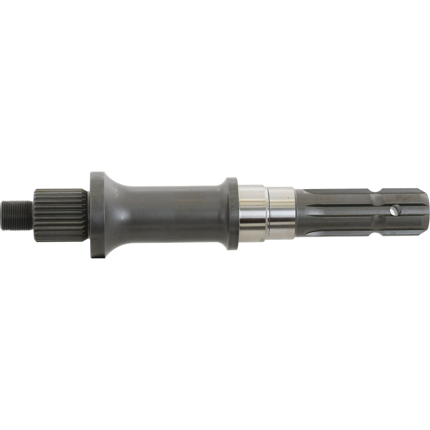 The Sparex PTO Shaft - S.16039 is a steel shaft with ridged ends, featuring a cylindrical middle section and threading on one end, designed to operate at 540 RPM in Single Speed configurations.